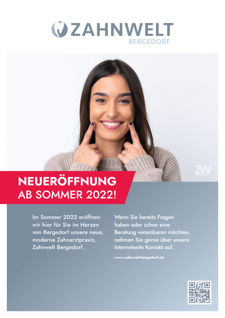 Plakat Zahnwelt Bergedorf